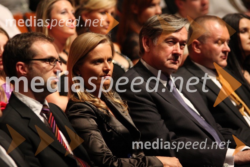 Katarina Kresal, ministrica za notranje zadeve in dr. Danilo Türk, predsednik Republike SlovenijeUstavimo nasilje, dobrodelna gala prireditev