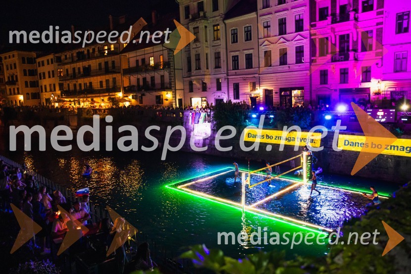 Odbojkarski spektakel na Ljubljanici