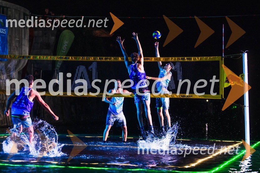 Odbojkarski spektakel na Ljubljanici