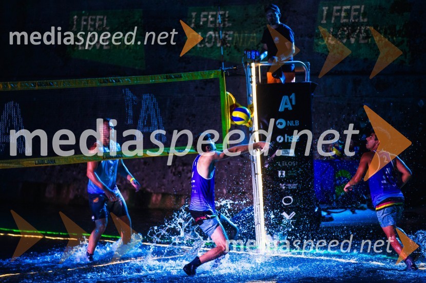 Odbojkarski spektakel na Ljubljanici