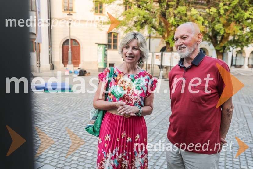  Marjeta Bregar, kustosinja, Dolenjski muzej;  Miroslav Cerar, nekdanji gimnastičar, nekdanji predsednik Odbora za podeljevanje Bloudkovih priznanjV Novem mestu obeležili 100. obletnico prvih Štukljevih medalj na olimpijskih igrah