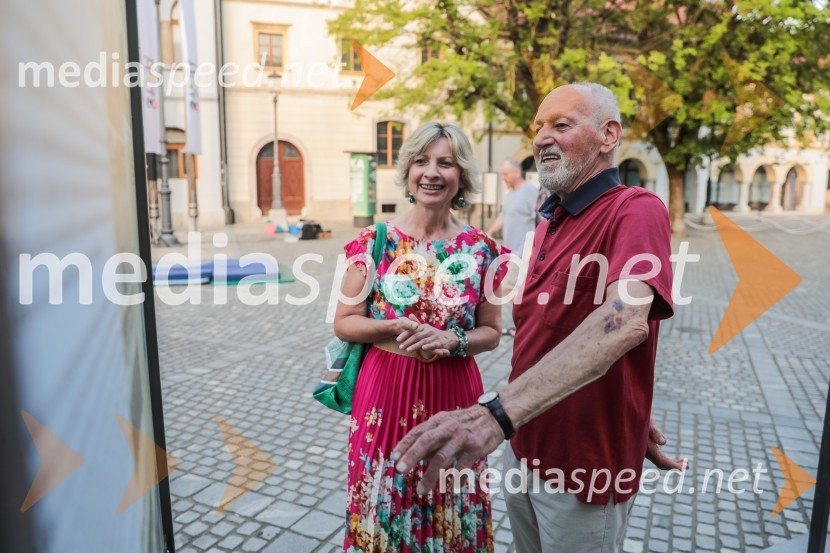  Marjeta Bregar, kustosinja, Dolenjski muzej;  Miroslav Cerar, nekdanji gimnastičar, nekdanji predsednik Odbora za podeljevanje Bloudkovih priznanjV Novem mestu obeležili 100. obletnico prvih Štukljevih medalj na olimpijskih igrah