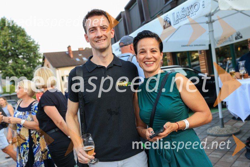  Marko Šantej, župan, Občina Laško;  Mojca Knez Jovan, Občina Laško - odnosi z javnostmi59. festival Pivo in cvetje Laško, otvoritev festivala