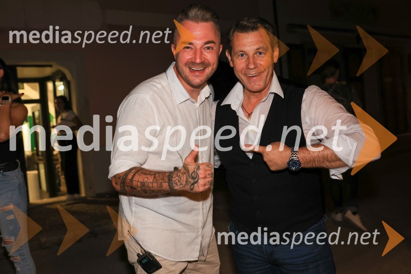  Dejan Krajnc, Dejan Dogaja;  Marko Vozelj, pevec59. festival Pivo in cvetje Laško, otvoritev festivala