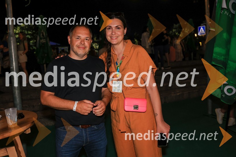  Jure Struc, direktor, Zavod za turizem Maribor;  Tina Belej, vodja trajnosti in korporativne vključenosti Pivovarna Laško Union59. festival Pivo in cvetje Laško, otvoritev festivala
