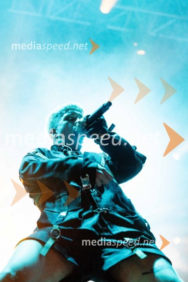  Marko Purišić, pevec, Baby Lasagna59. festival Pivo in cvetje Laško, otvoritev festivala