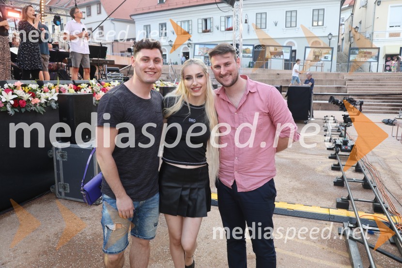  Arnej Ivkovič, plesalec;  Sara Briški Cirman - Raiven, pevka, harfistka;  Gregor Ravnik, pevecGala večer slovenske popevke na Festivalu Arsana