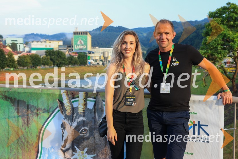  Patricija Kodrič, Pivovarna Laško Union;  Urban Kramberger,  direktor festivala Pivo in cvetje, manager blagovne skupine PLUFestival Pivo in cvetje 2024, petek