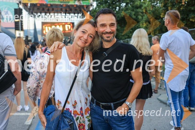  Polona Ferjančič;  Danilo Ferjančič, generalni direktor Porsche Slovenija d.o.oFestival Pivo in cvetje 2024, petek