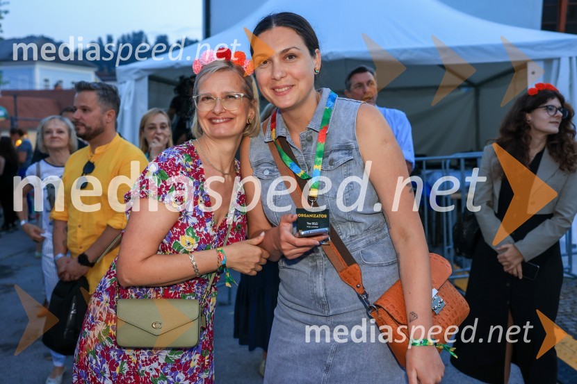  Marta Bulhak, direktorica Pivovarna Laško Union;  Tina Belej, vodja trajnosti in korporativne vključenosti Pivovarna Laško UnionFestival Pivo in cvetje 2024, petek