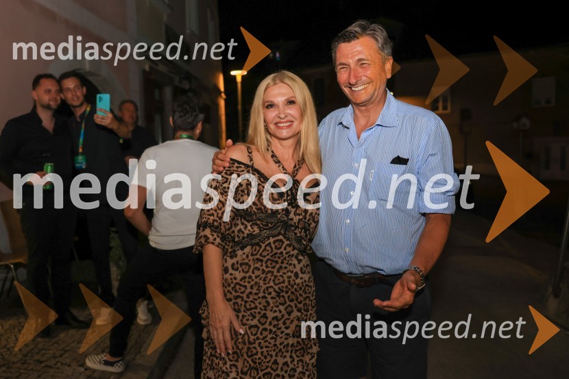  Helena Blagne, pevka;  Borut Pahor, nekdanji predsednik Republike SlovenijeFestival Pivo in cvetje 2024, petek