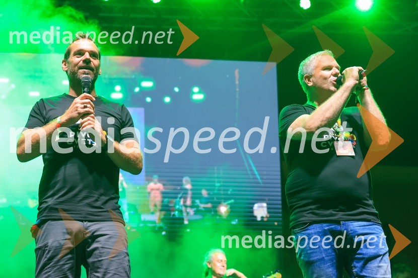  Iztok Gustinčič, radijski voditelj, glasbenik;  Miha Deželak, radijski voditelj, humanitarecFestival Pivo in cvetje 2024, petek