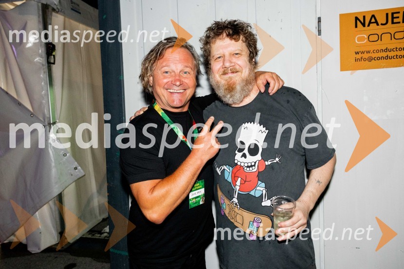  Matjaž Jelen, pevec, skupina Šank Rock;  Tomislav  Jovanović - Tokac, pevec skupine Dan DFestival Pivo in cvetje 2024, petek