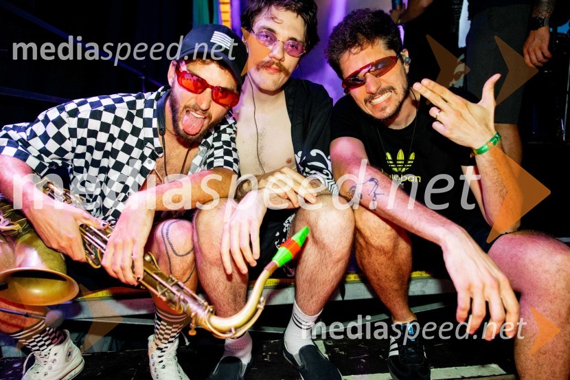  Luka Belič, Pantaloons;  Aljaž Markežič, Pantaloons;  David Nik Lipovac, PantaloonsFestival Pivo in cvetje 2024, sobota