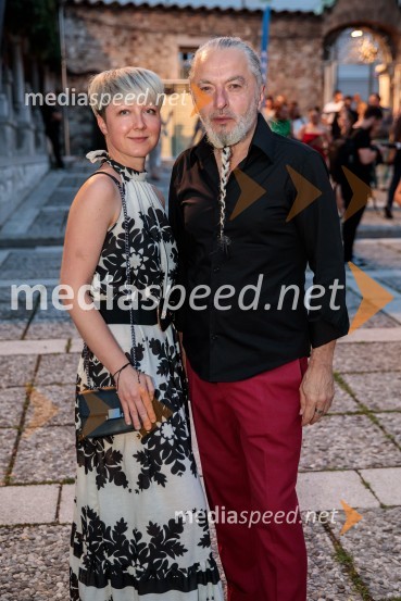  Nina  Žnideršič, fotografinja;  Milan Gačanovič - Gacho, kreativni direktorMuzikal Bodyguard, 72. Ljubljana Festival