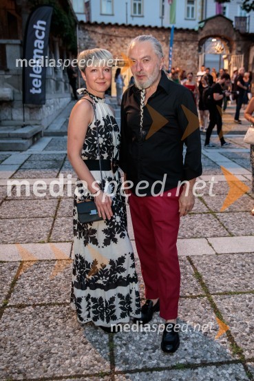  Nina  Žnideršič, fotografinja;  Milan Gačanovič - Gacho, kreativni direktorMuzikal Bodyguard, 72. Ljubljana Festival