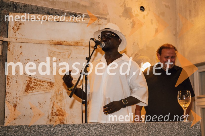  Mykal Rand, režiser in koreograf;  Darko  Brlek, direktor in umetniški vodja, Festival LjubljanaMuzikal Bodyguard, 72. Ljubljana Festival