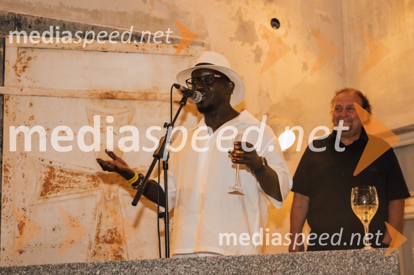  Mykal Rand, režiser in koreograf;  Darko  Brlek, direktor in umetniški vodja, Festival LjubljanaMuzikal Bodyguard, 72. Ljubljana Festival