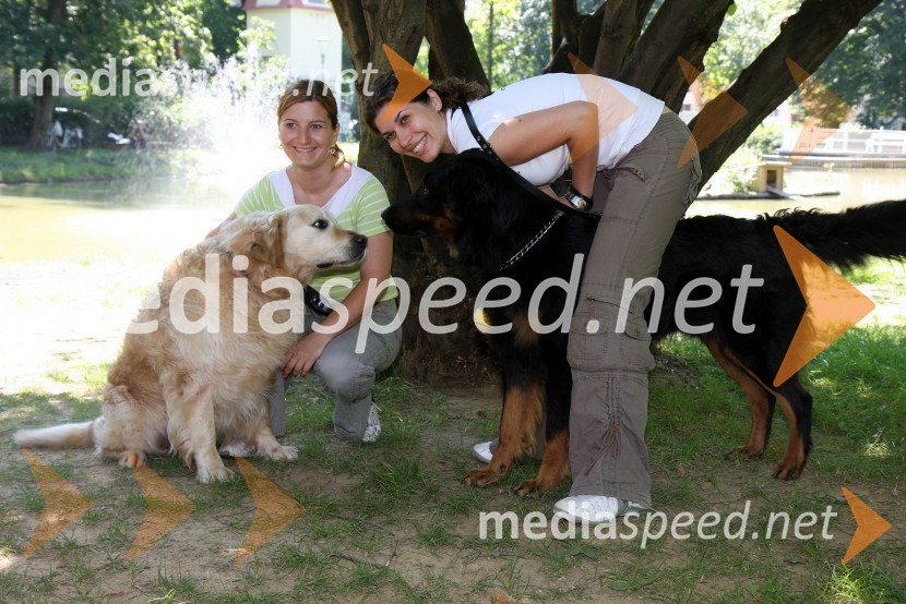 Mateja Tomašič, novinarka RTS in Natalija Bratkovič, voditeljica na televiziji RTS Maribor1. Tačkov tek