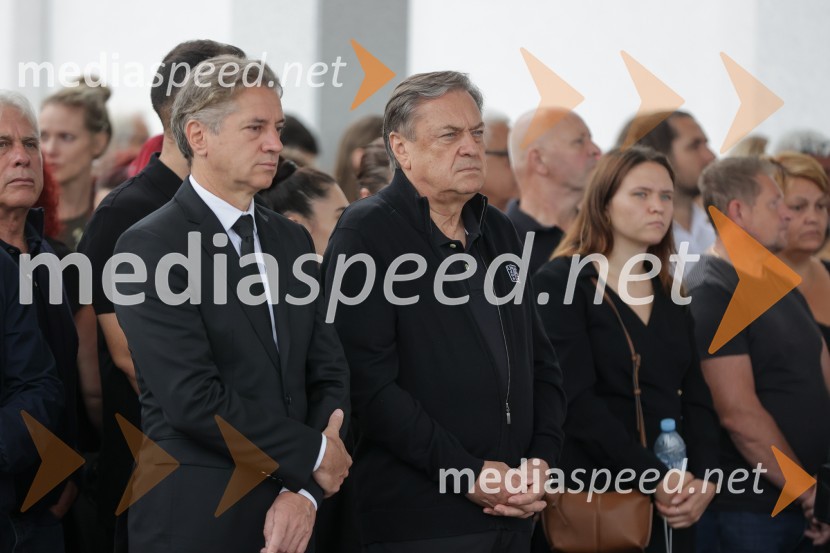 dr. Robert Golob, predsednik vlade RS;  Zoran Janković, župan, Mestna občina LjubljanaSlovo od humanitarke Anite Ogulin