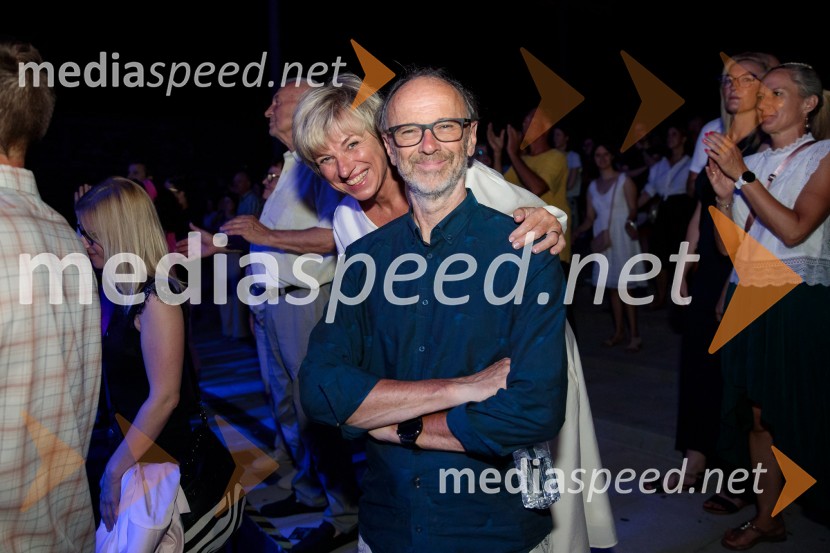  Romana  Krajnčan, pevka;  Lojze  Krajnčan, dirigent Big Banda RTV Slovenija Margareth Menezes, koncert, Ljubljana Festival