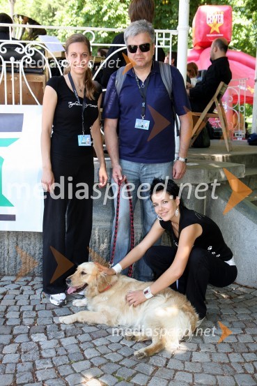 Mihaela Margan - Miša, novinarka in Playboyeva zajčica, Andrej Verlič, podžupan Maribora in Nataša Kirn, Playboyeva zajčica1. Tačkov tek