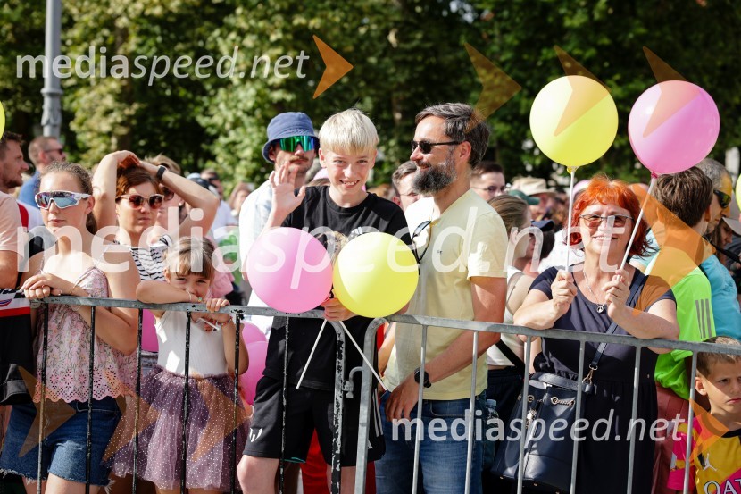 Sprejem Tadeja Pogačarja v Ljubljani
