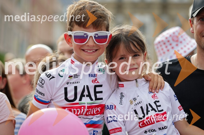 Sprejem Tadeja Pogačarja v Ljubljani