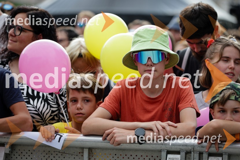 Sprejem Tadeja Pogačarja v Ljubljani