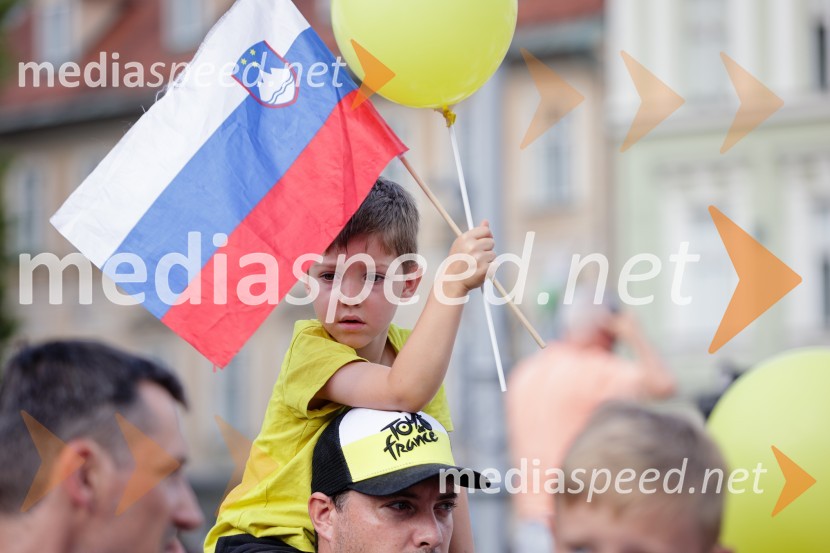 Sprejem Tadeja Pogačarja v Ljubljani