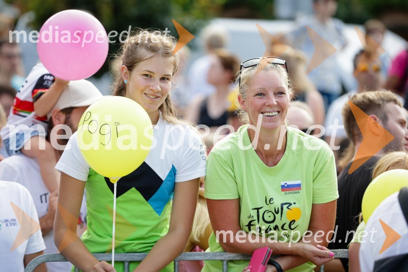 Sprejem Tadeja Pogačarja v Ljubljani