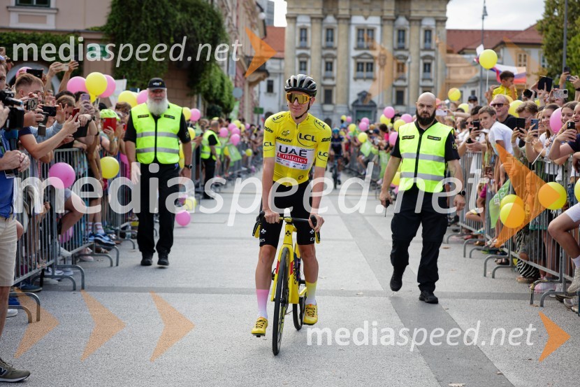 Sprejem Tadeja Pogačarja v Ljubljani