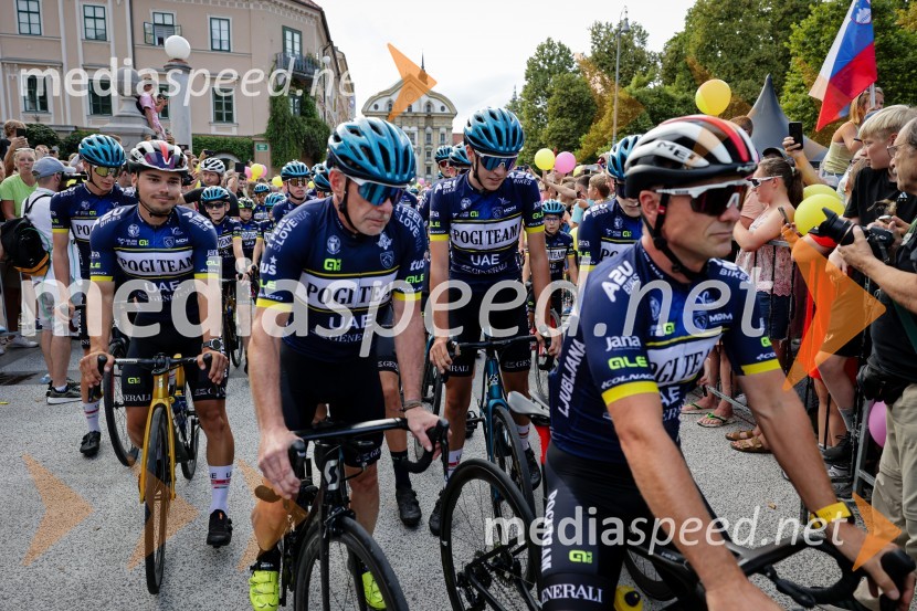 Sprejem Tadeja Pogačarja v Ljubljani