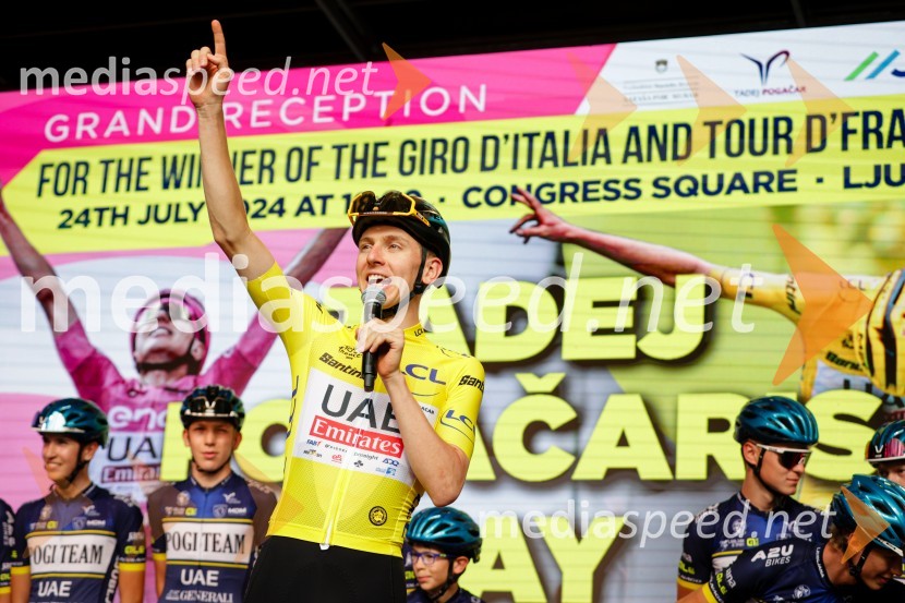  Tadej Pogačar, kolesarSprejem Tadeja Pogačarja v Ljubljani