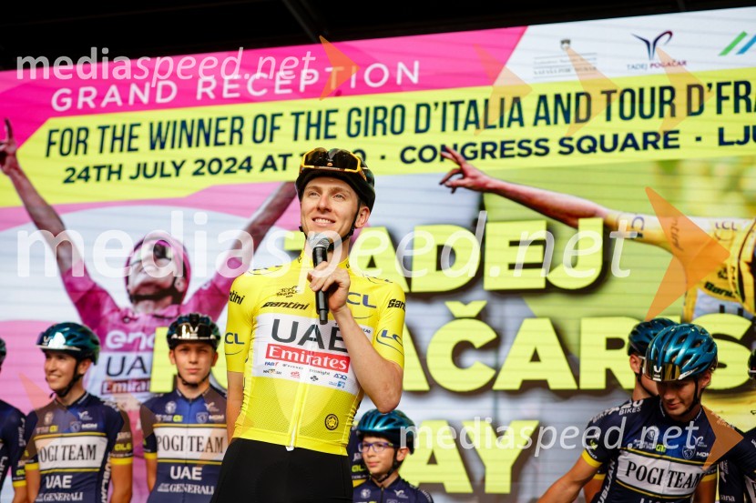  Tadej Pogačar, kolesarSprejem Tadeja Pogačarja v Ljubljani