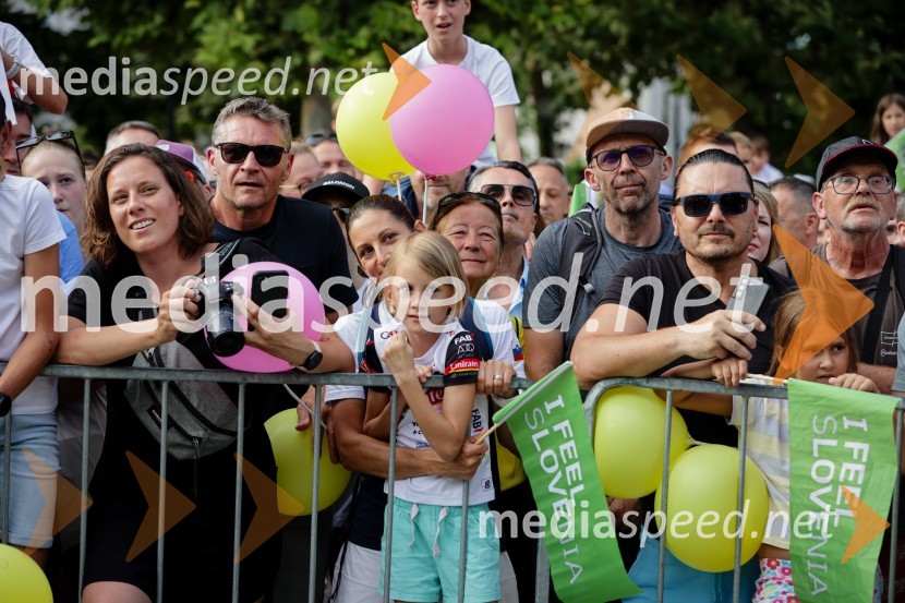 Sprejem Tadeja Pogačarja v Ljubljani