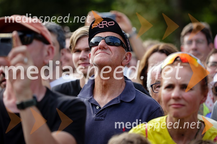 Sprejem Tadeja Pogačarja v Ljubljani