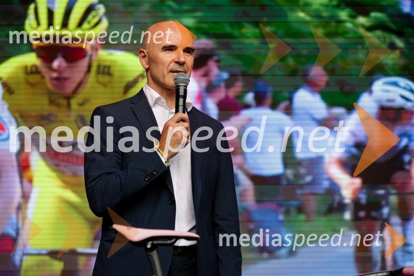  Pavel Marđonović, predsednik kolesarske zveze SlovenijaSprejem Tadeja Pogačarja v Ljubljani