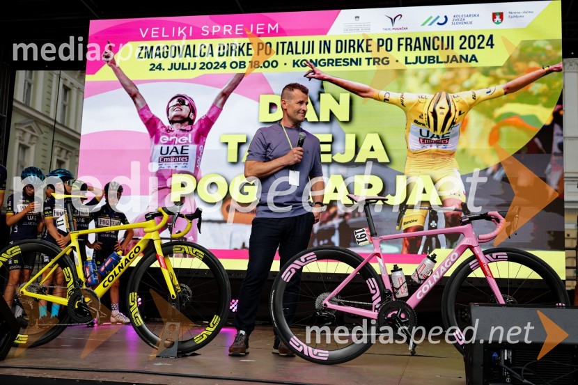  Andrej Hauptman, nekdanji kolesar, selektor državne kolesarske reprezentanceSprejem Tadeja Pogačarja v Ljubljani