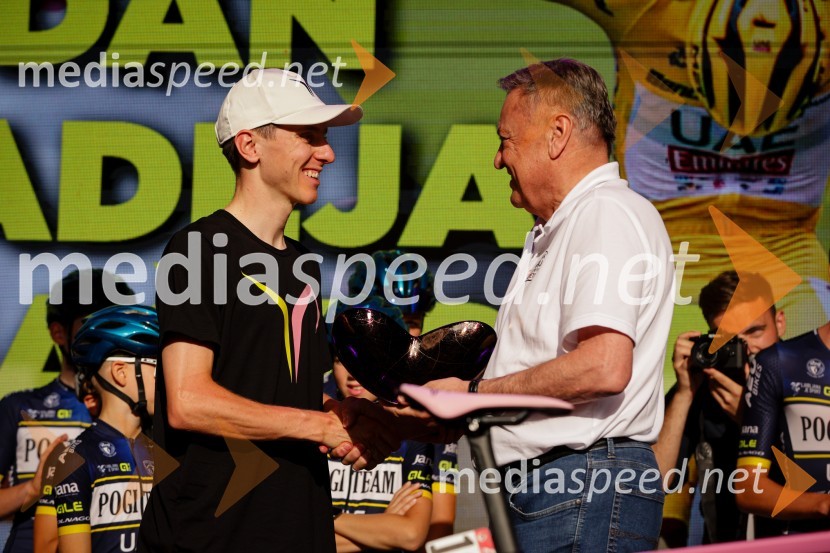  Tadej Pogačar, kolesar;  Zoran Janković, župan, Mestna občina LjubljanaSprejem Tadeja Pogačarja v Ljubljani