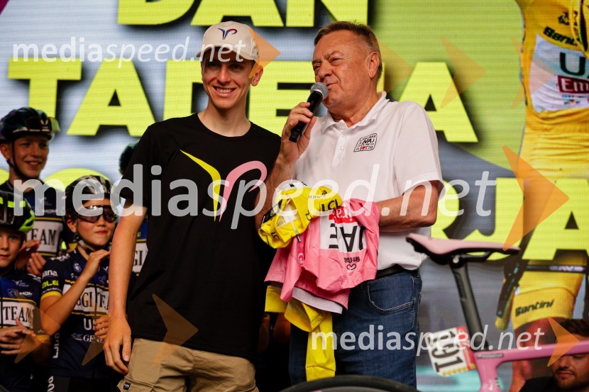  Tadej Pogačar, kolesar;  Zoran Janković, župan, Mestna občina LjubljanaSprejem Tadeja Pogačarja v Ljubljani