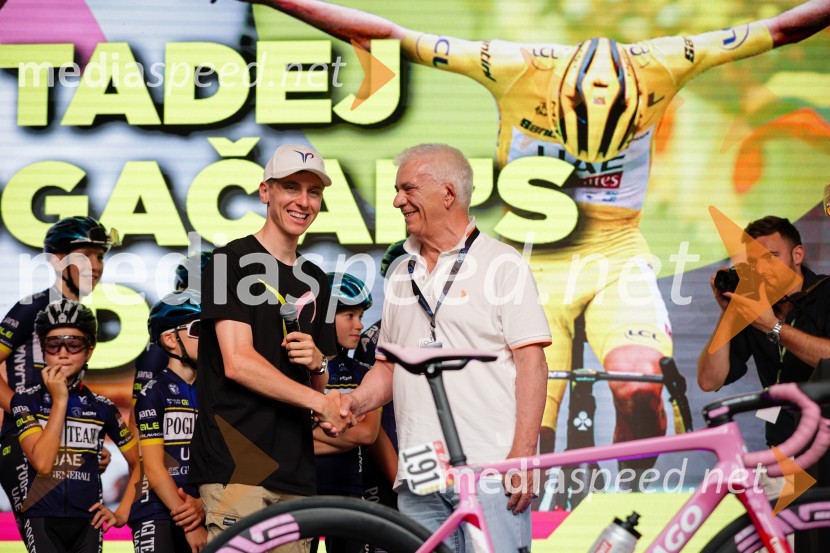  Tadej Pogačar, kolesar;  ... Sprejem Tadeja Pogačarja v Ljubljani