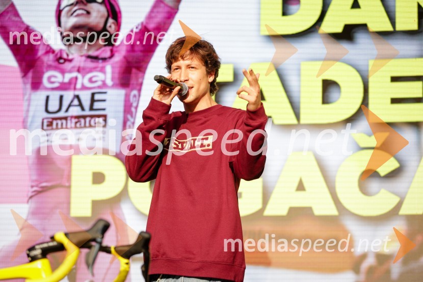  Mark Jacob Cavazza - Vazz, raperSprejem Tadeja Pogačarja v Ljubljani