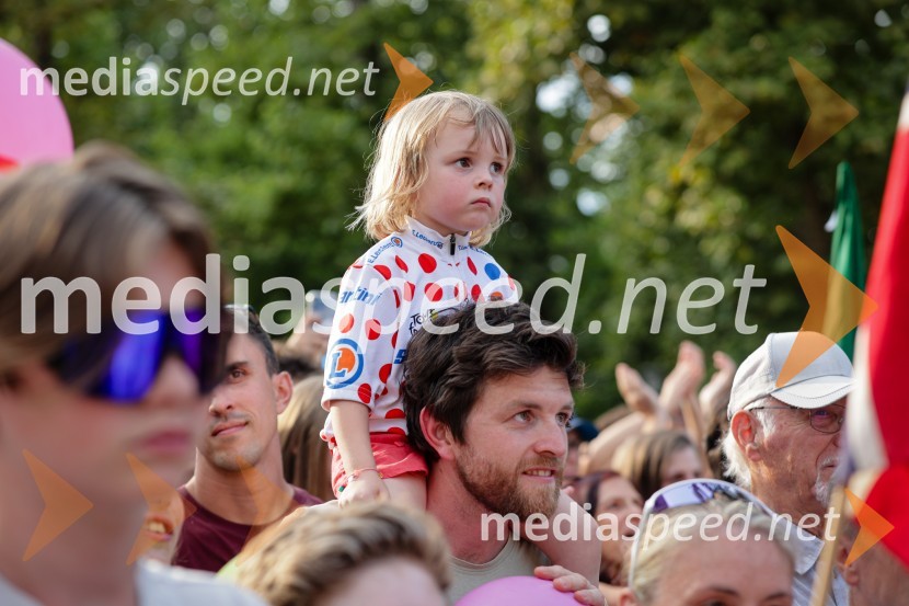 Sprejem Tadeja Pogačarja v Ljubljani