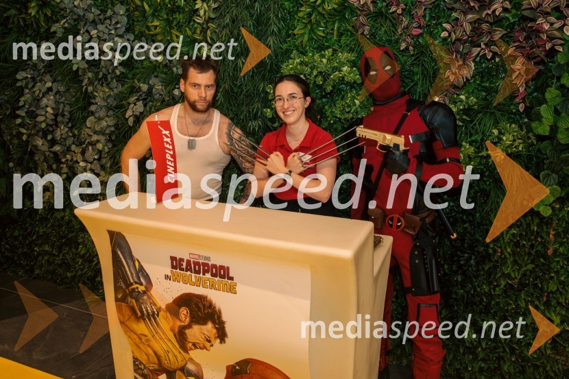  Jurij K. Koya;  ... ;  Matic  Gaiser, cosplayer, costumerVečer superjunakov s filmom Deadpool & Wolverine v Cineplexx Ljubljana