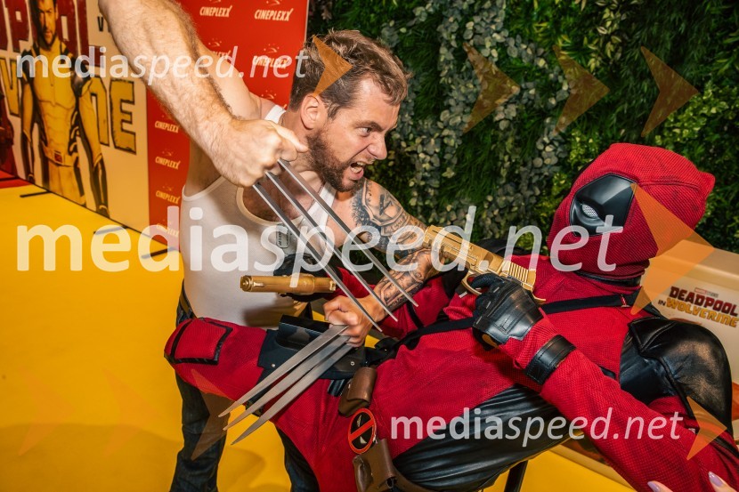  Jurij K. Koya;  Matic  Gaiser, cosplayer, costumerVečer superjunakov s filmom Deadpool & Wolverine v Cineplexx Ljubljana