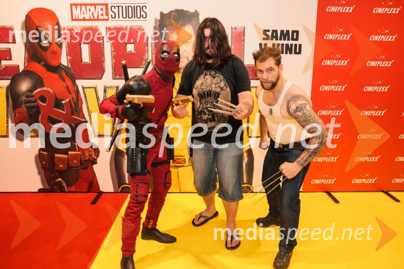  Matic  Gaiser, cosplayer, costumer;  ... ;  Jurij K. KoyaVečer superjunakov s filmom Deadpool & Wolverine v Cineplexx Ljubljana