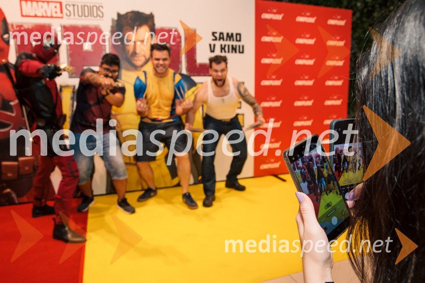  Matic  Gaiser, cosplayer, costumer;  ... ;  ... ;  Jurij K. KoyaVečer superjunakov s filmom Deadpool & Wolverine v Cineplexx Ljubljana