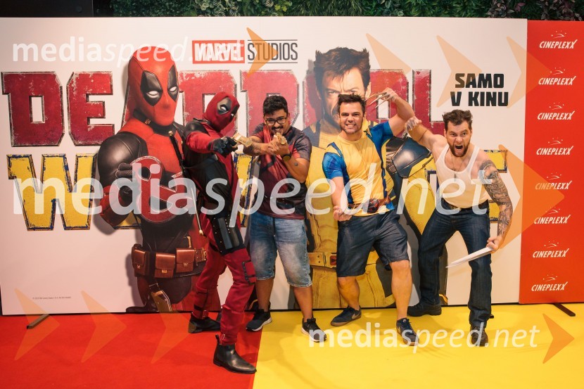  Matic  Gaiser, cosplayer, costumer;  ... ;  ... ;  Jurij K. KoyaVečer superjunakov s filmom Deadpool & Wolverine v Cineplexx Ljubljana