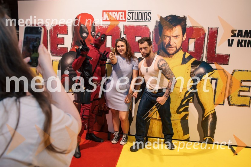  Matic  Gaiser, cosplayer, costumer;  ... ;  Jurij K. KoyaVečer superjunakov s filmom Deadpool & Wolverine v Cineplexx Ljubljana